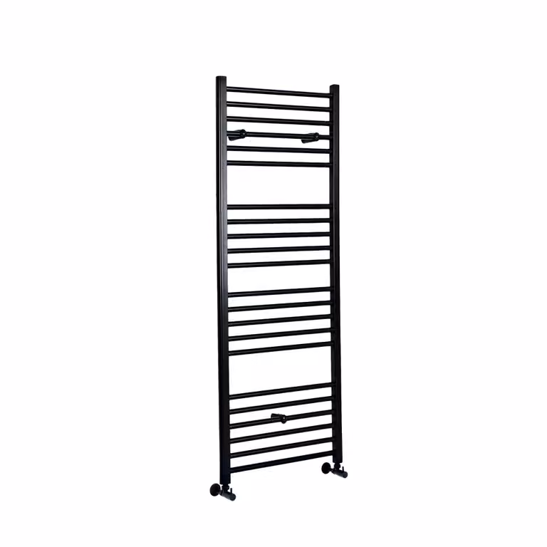 Scaldasalviette di Design Nero - Termoarredo Bagno Piatto - 540W - Nox