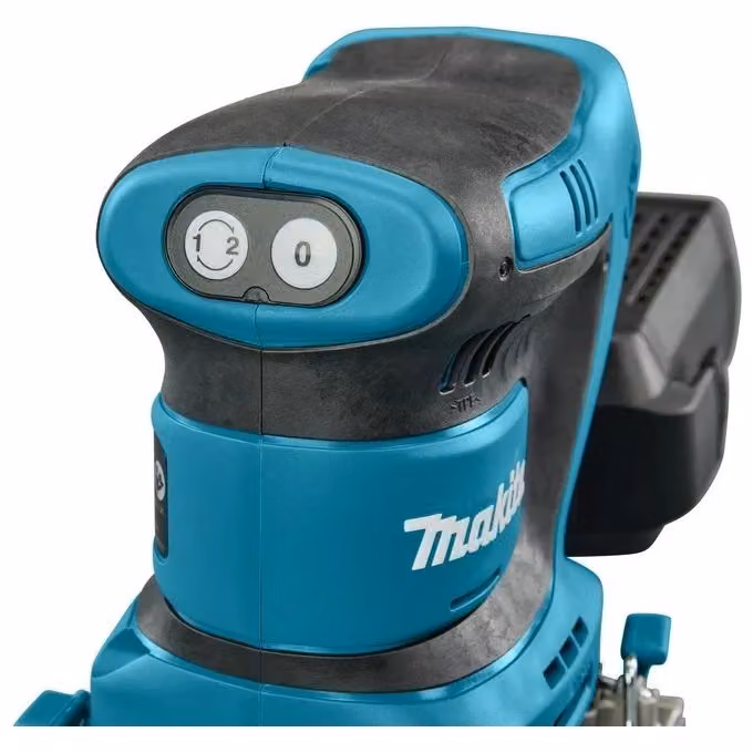 Makita DBO484Z Levigatrice Orbitale a Batteria 18 V con Velocità Regolabile e Sistema Velcro, Colore Nero Blu – 2