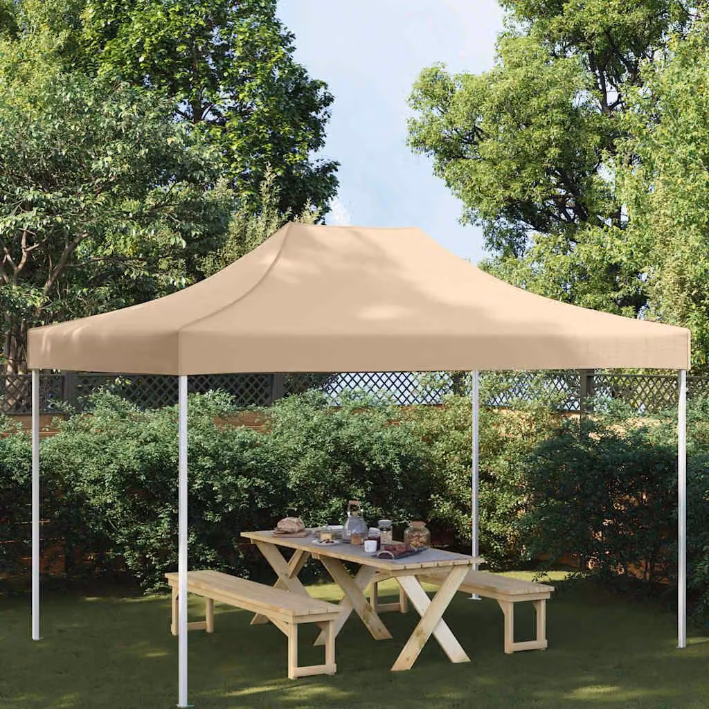 Maison Exclusive - Telo per tendone da festa 4,5x3 m beige 270 g/m²