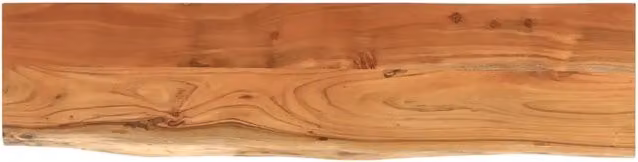 Piano Tavolo | Superficie Tavolo | Piano Scrivania 160x40x3,8 cm Rettangolare Legno Acacia Bordi Vivi