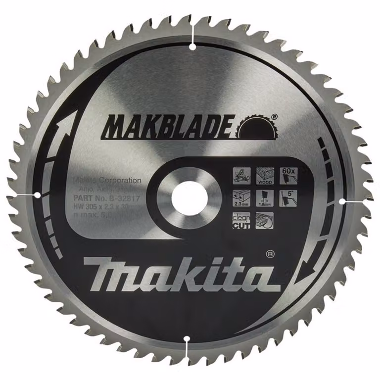 Makblade Sega Per Sinterizzare Il Legno 305*30Mm 60Z