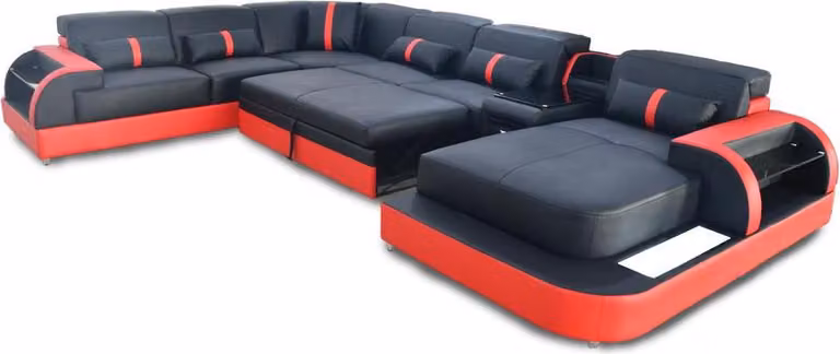 Luxus Couch Polster Möbel Eckgarnitur Wohnlandschaft Couchen Polster Ecksofa