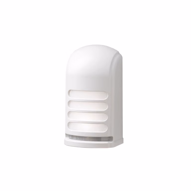 Konstsmide Prato, applique LED piccola con sensore di movimento, bianca, 4500K, 28 lm, 2x0,24 W, 3 batterie C, plastica, 7694-250