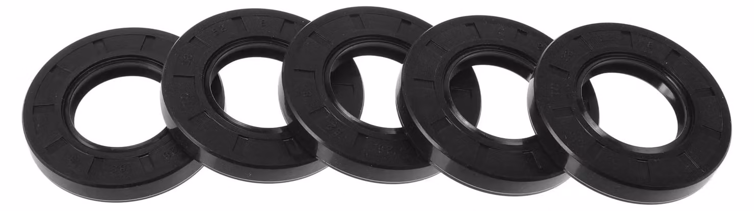 Guarnizione in gomma nitrilica, dimensioni 28x52x8 mm, colore nero, confezione da 5 pezzi