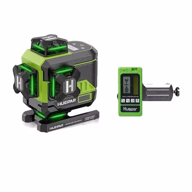 Dispositivo di livellamento laser, 16 linee, connessione Bluetooth, SET-2 con ricevitore