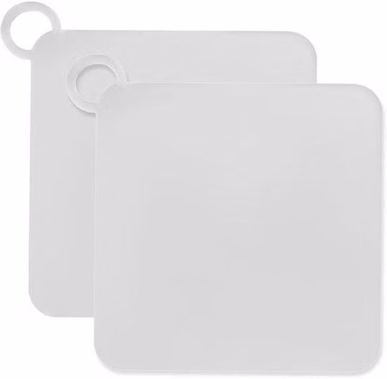 Copri-ugello in silicone, 15 cm quadrati, per doccia, lavabo, WC, bagno, cucina (bianco)