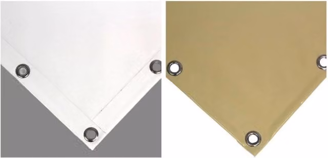 Telo Oscurante Impermeabile Tendeevolution in PVC e Poliestere Beige 6x8m