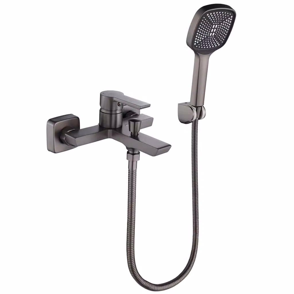 Rubinetto da vasca a parete Rea Argus Titan con leva singola in ottone nero opaco – 2