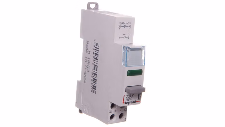 Pulsante modulare 20A 1Z con lampada LED 12/48V verde LP461 412918