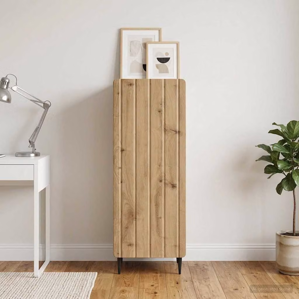 vidaXL Credenza Moderna in Legno Marrone L: 34,5 cm, P: 33 cm, H: 92 cm
