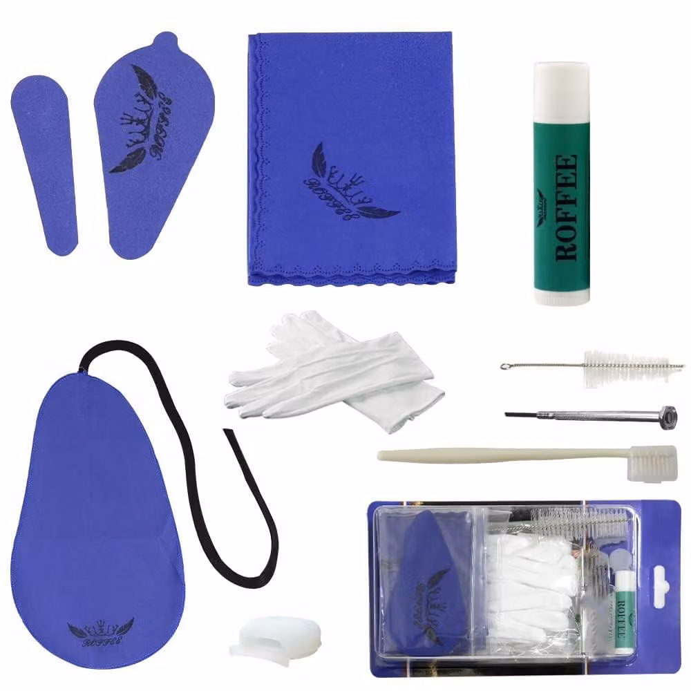 Kit di manutenzione per clarinetto, con lubrificante per stoppini e materiali per la pulizia