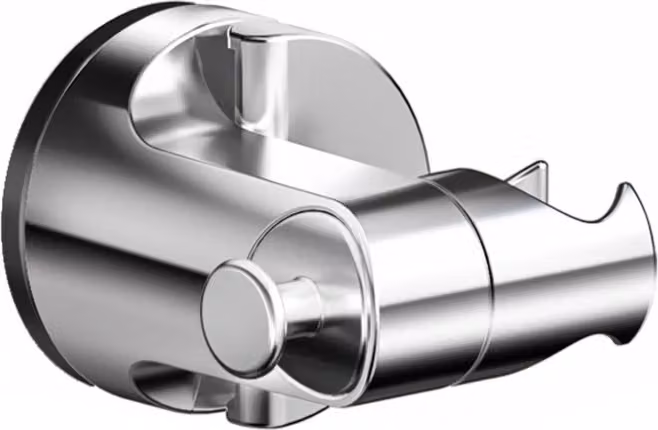 INF Supporto Regolabile per Soffione Doccia a Ventosa - Finitura Argento