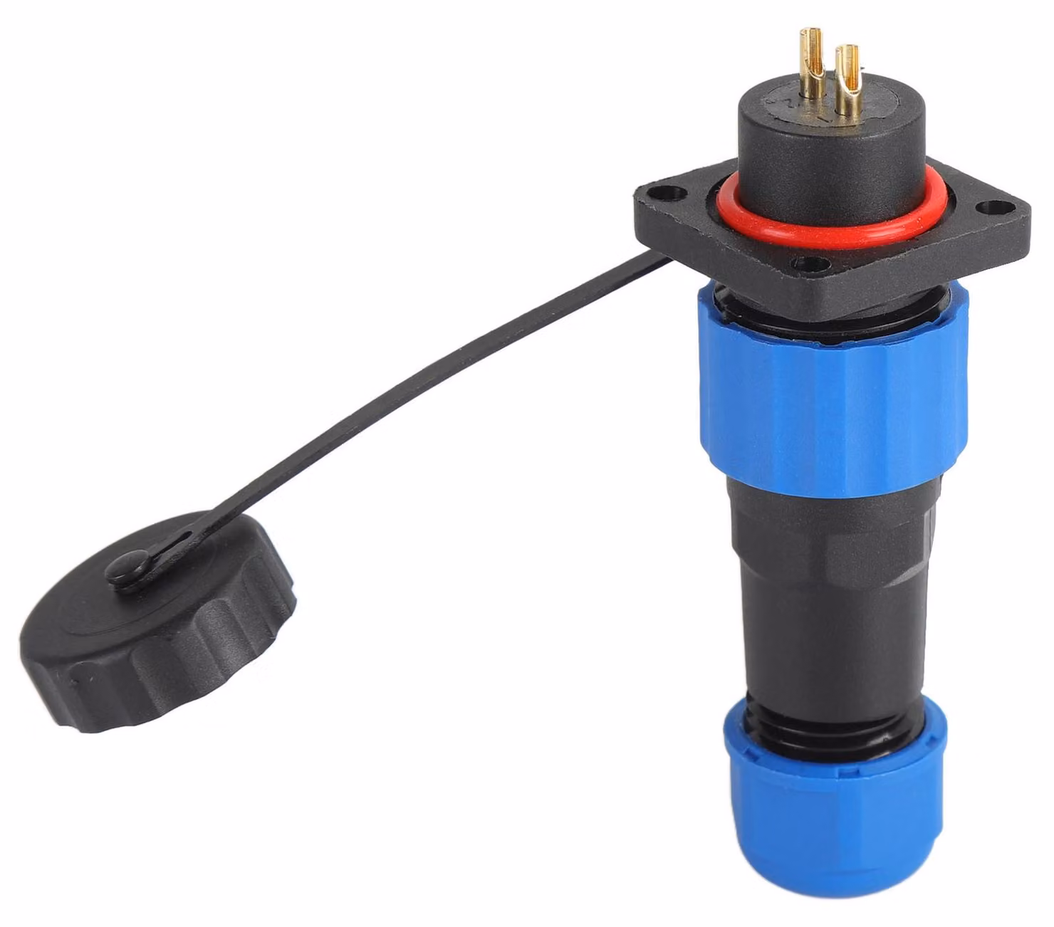 Presa impermeabile IP68, quadrata, connettore elettrico per aviazione, adattatore terminale industriale, connettore SP162 (380 V, 10 A)