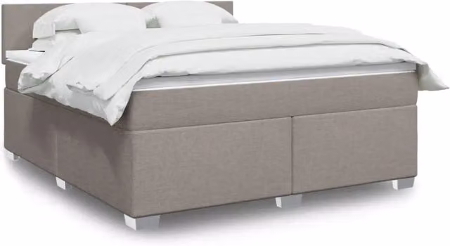 Letto Ibrido con Materasso a Molle Insacchettate vidaXL, Colore Beige, L/P: 180 x 200 cm