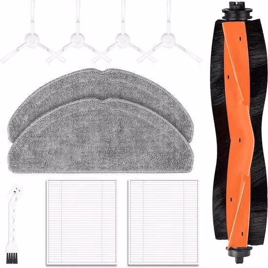 Set di accessori per il robot aspirapolvere S20: 1 spazzola principale, 2 spugnette, 2 filtri HEPA, 4 spazzole laterali, 1 accessorio per la pulizia