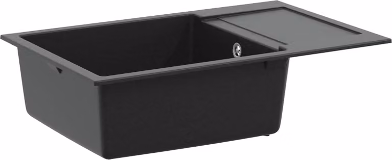 Lavello Nero 780 x 500 mm 80% Quarzo e 20% Resina