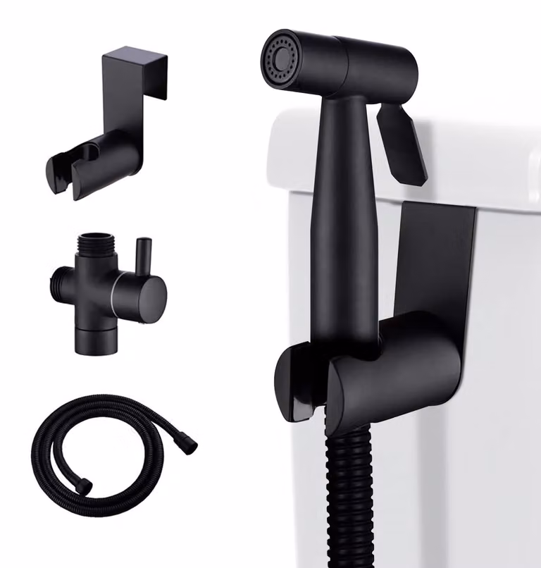 Kit per doccetta bidet da utilizzare con il water, spruzzatore manuale in acciaio inossidabile per l'igiene personale