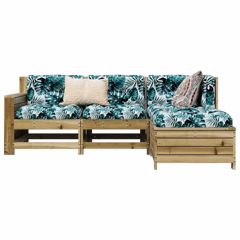 Maison Exclusive - Set da giardino a 4 pezzi in legno di pino impregnato