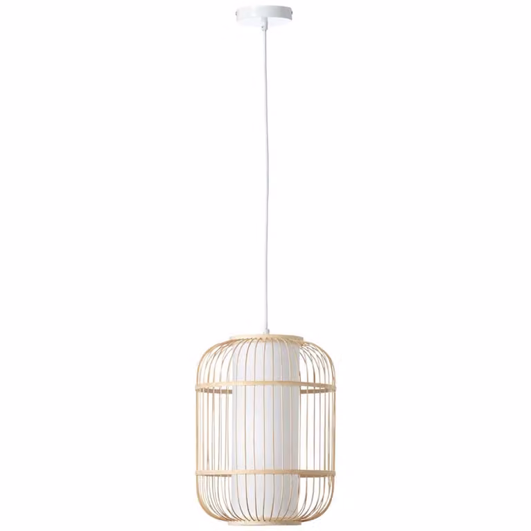 Lampada a sospensione Bones 30cm bianco/naturale
