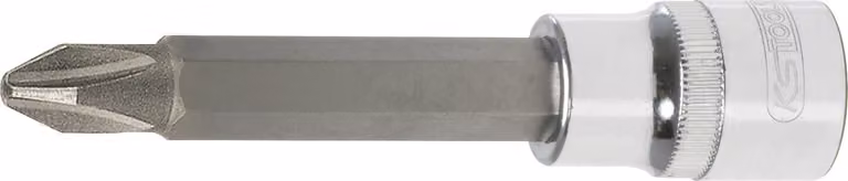 KS TOOLS 1/2" CHROMEplus bit socket lungo PH2 - 918.1686