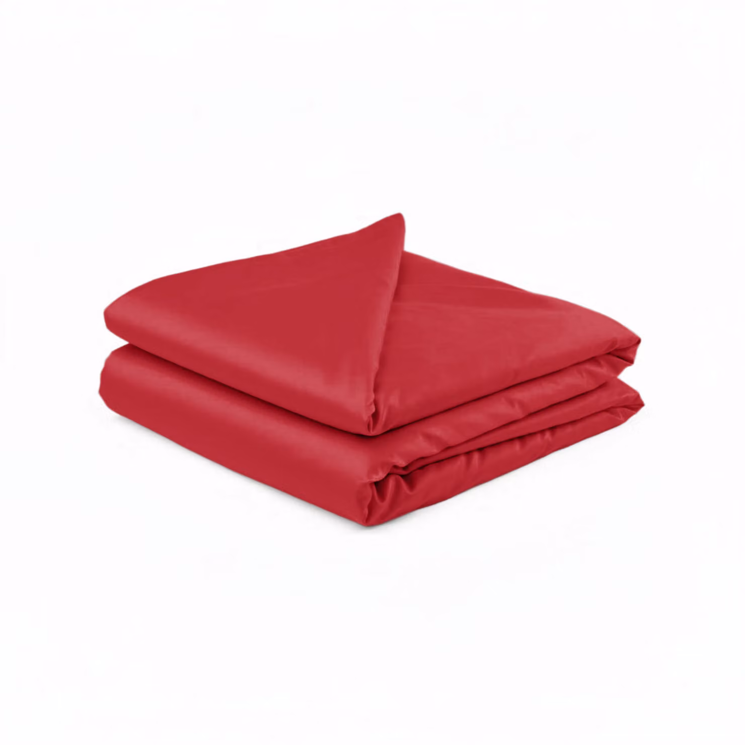 Lenzuolo sopra DaunenStep Oasi Deluxe in raso di cotone pettinato traspirante rosso – 2