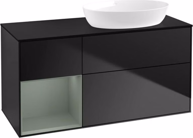 V&B mobile da parete Finion 120cm, Pl b m, Reg Oli. m Lac, bla m Lac