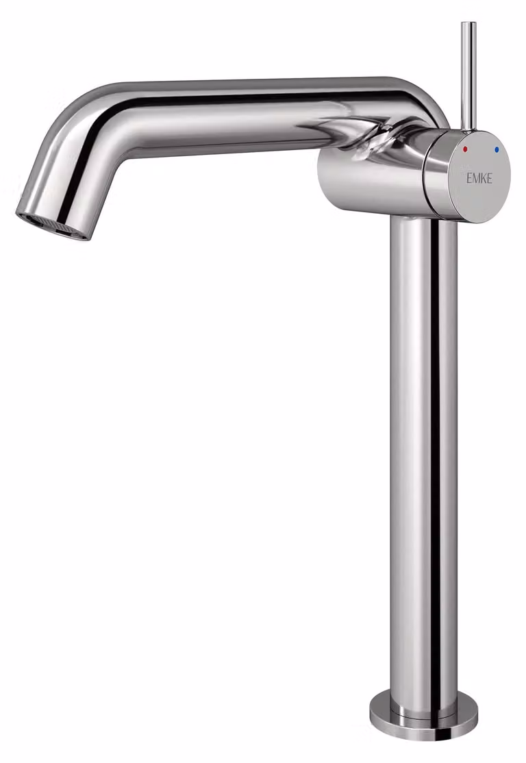 Miscelatore monocomando per lavabo, cromato, in ottone, dimensioni 332x220 mm