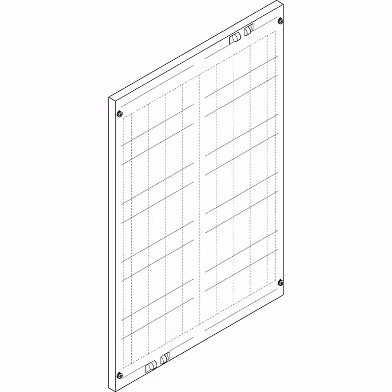 Piastra di copertura ABN 500x750 mm 2FB/5RE perforata per 9 canaline NH00 FAP25903N