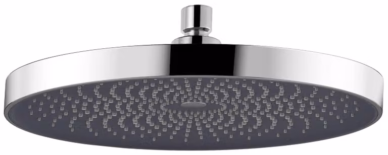 Doccia da 260 mm, soffione massaggiante, cromato, rotondo, autopulente