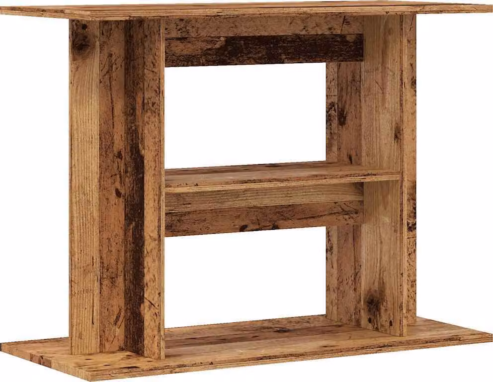 Supporto per acquario in legno antico 80x35x60 cm in legno ingegnerizzato