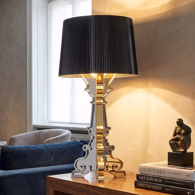 Kartell Lampada da tavolo di design Bourgie, dimmerabile, Soggiorno / Sala da pranzo, Plastica, Design, Lampada da tavolo