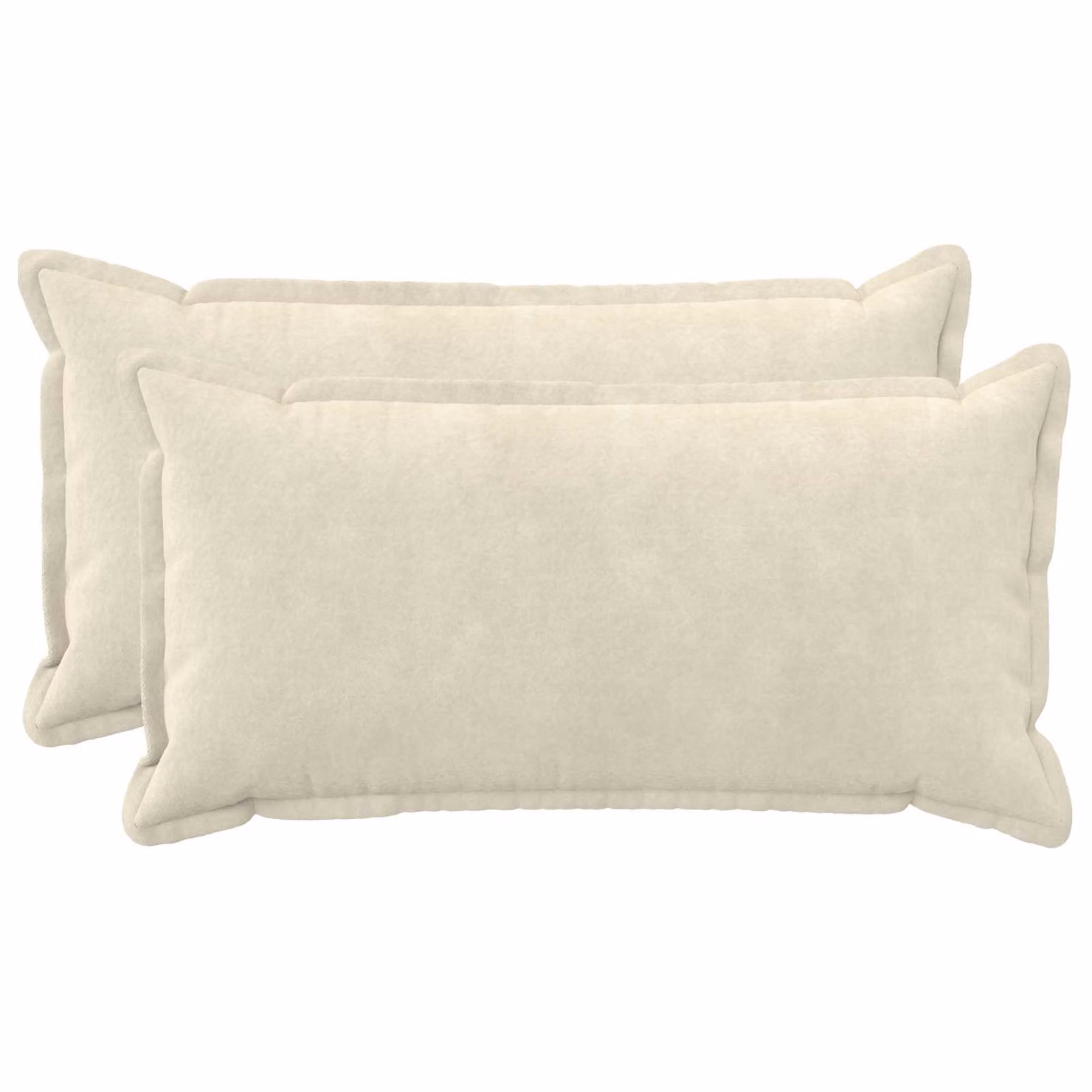 Set di 2 federe vidaXL HOUTEN color beige in microfibra, L 70 cm x P 40 cm