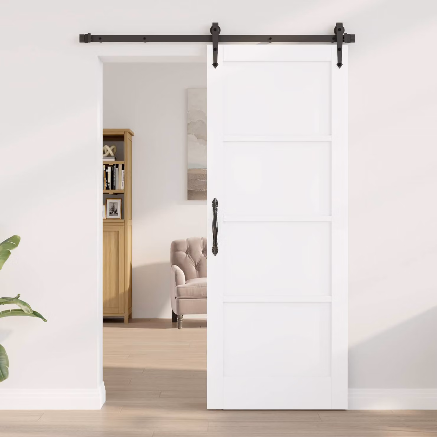 Porta interna scorrevole vidaXL in legno compensato bianco L 78 cm x H 202 cm