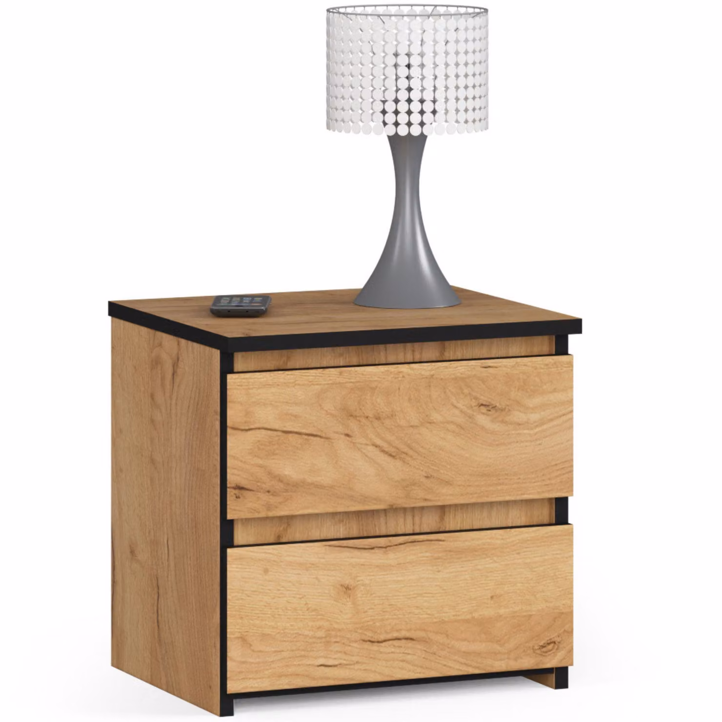 Comò Elegante CL2 in Rovere Craft con 2 Cassetti