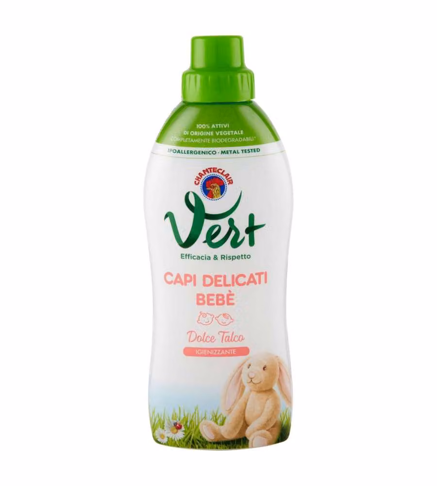 CHANTECLAIR VERT Ecodetergente Capi Delicati Bebè Talco 750 ml