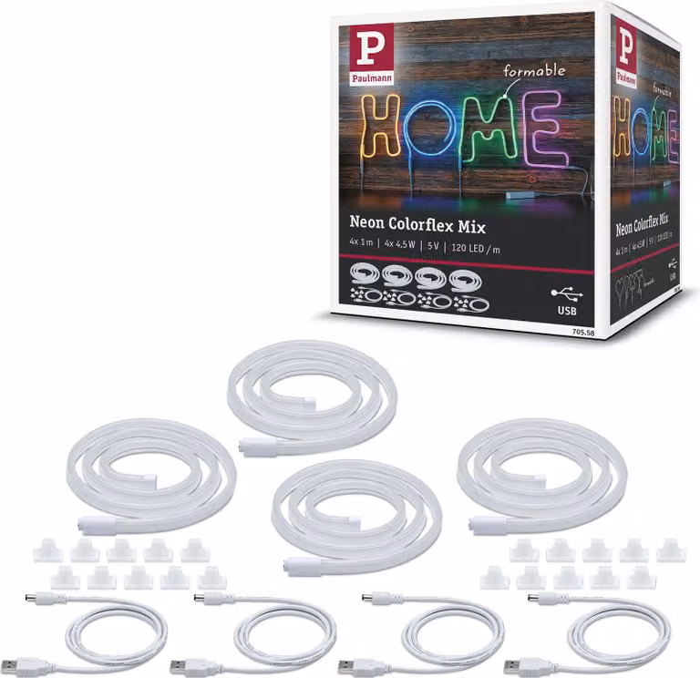 Paulmann Neon Colorflex USB Strip Set 4x1m 4x4,5W 5V