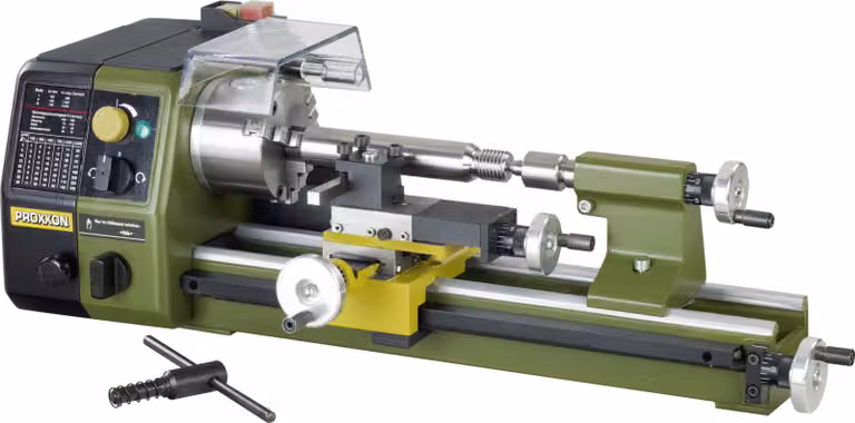 Proxxon Präzisionsdrehmaschine PD250/E, hochwertige Drehbank für die Bearbeitung