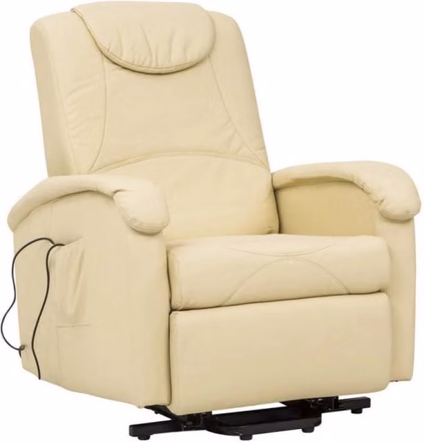 Cosma Poltrona Relax Elettrica Massaggiante in Finta Pelle Beige – 2