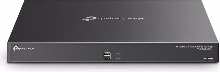 TP-Link VIGI NVR4016H Videoregistratore di rete (NVR) Nero