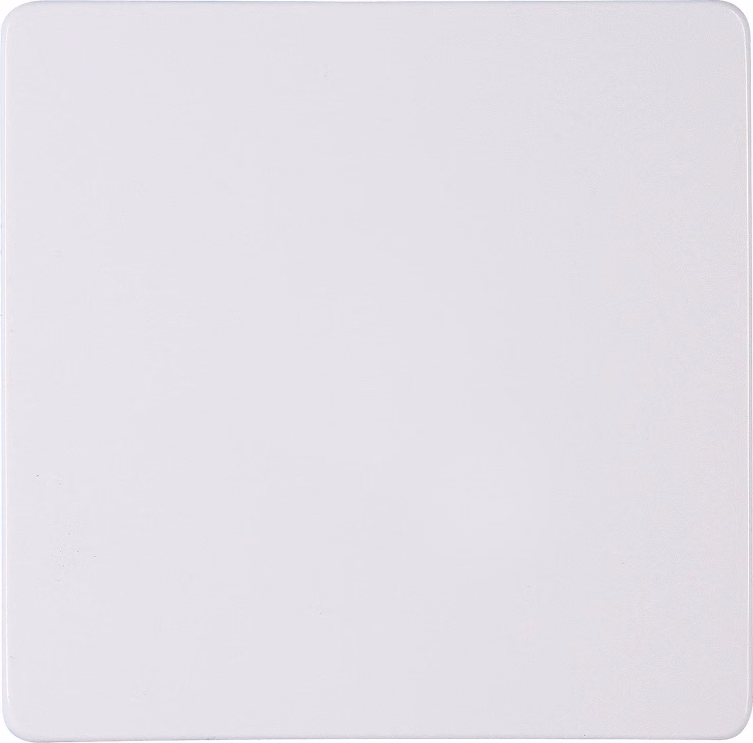 Spazzola piatta senza lente, di colore bianco artico, confezione da 10 pezzi