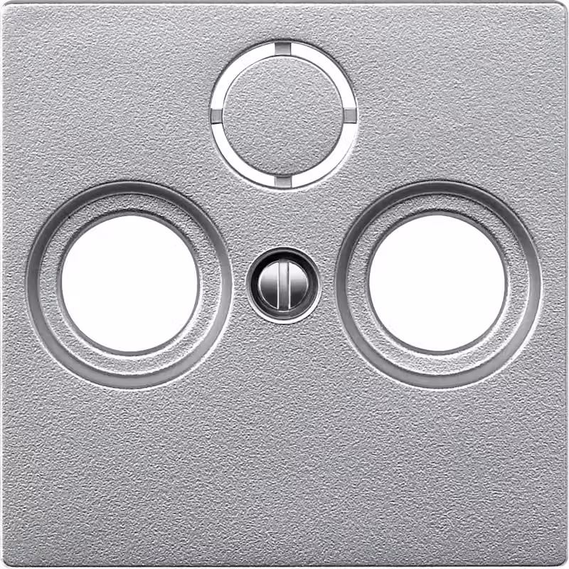 MERTEN Zentralplatte 297560 f.Antennensteckdose aluminium 297560 297560 (297560)