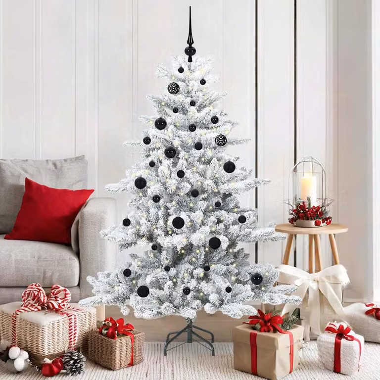 Maison Exclusive - Albero di Natale artificiale pieghevole, bianco, 150 cm, in PVC e acciaio