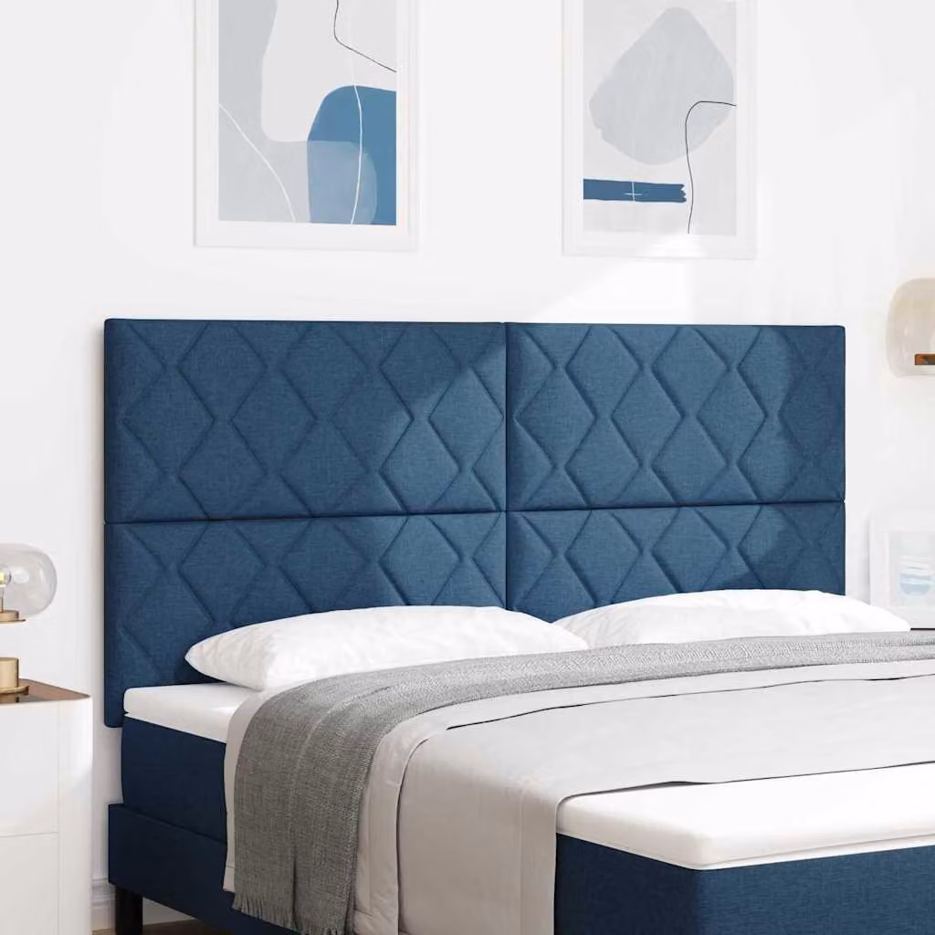 Testata letto LED, grigio chiaro, 180 cm, rivestita in tessuto