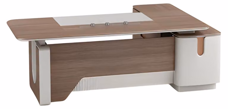 Eckschreibtisch Büro modern Holz Arbeitszimmer futuristisch Office
