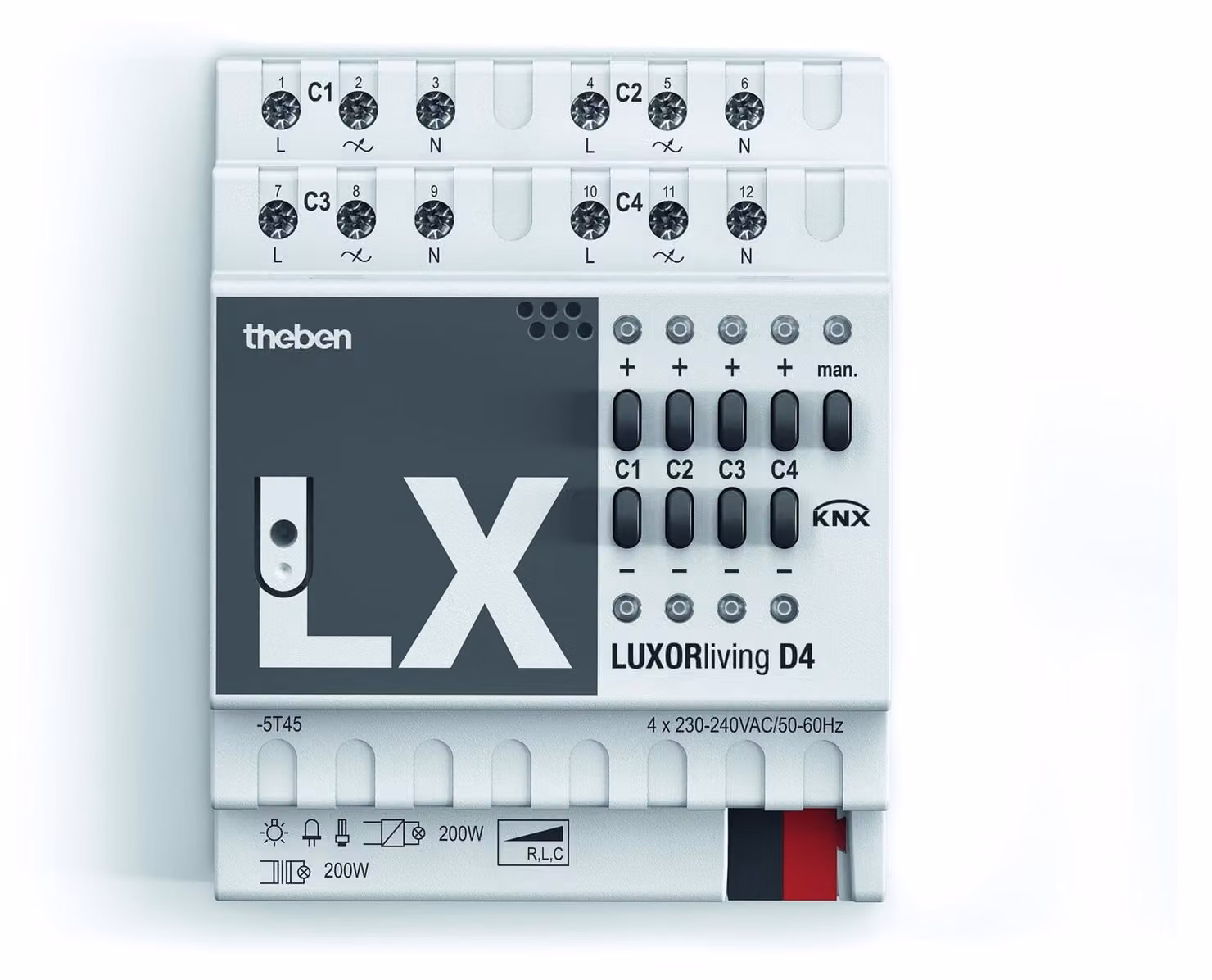 Sistema Theben Smart Home 4 canali LUXORliving D4