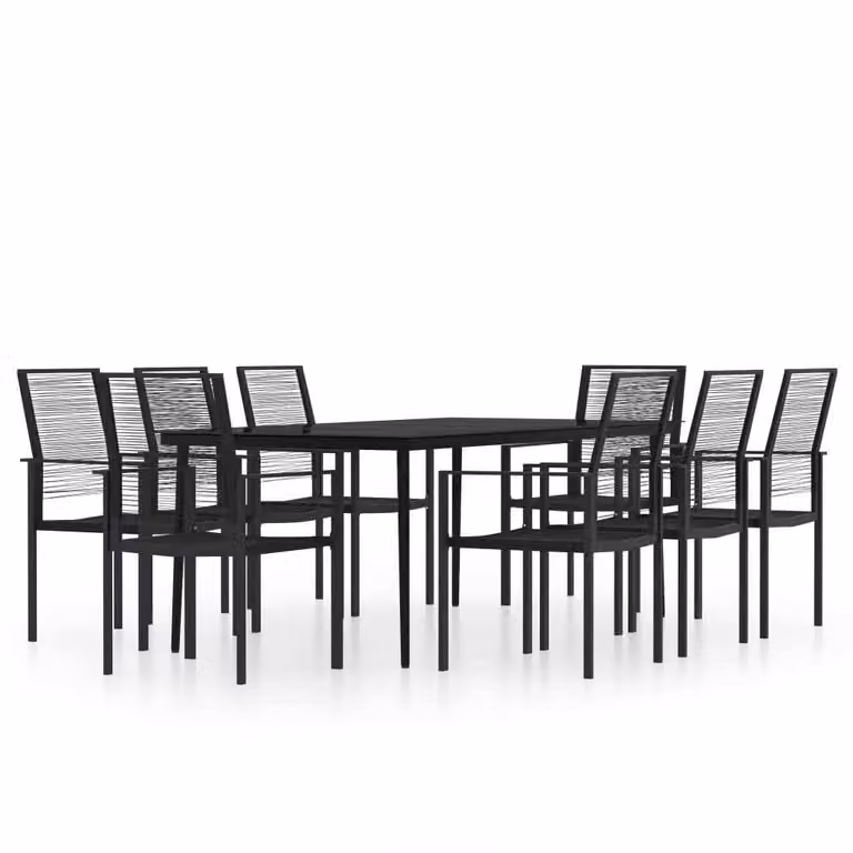 Set Mobili da Pranzo da Giardino 9 pz