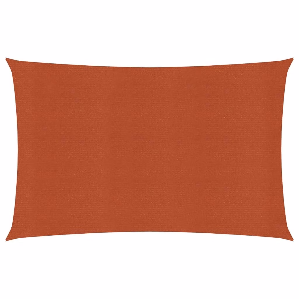Vela Parasole 160 g/m² Rettangolare Terracotta 3,5x5 m HDPE