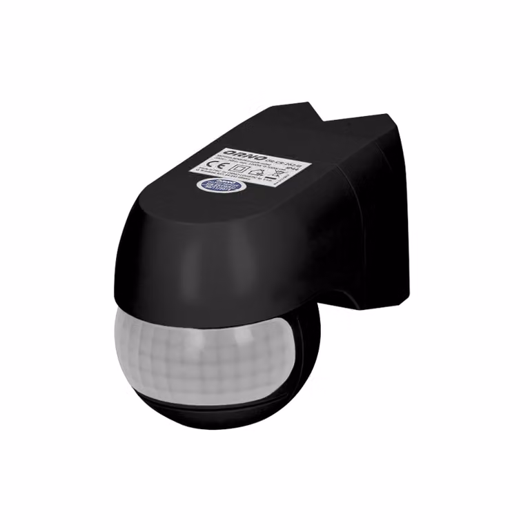 Rilevatore di movimento 220 IP44 1200W 3 tipi di montaggio nero