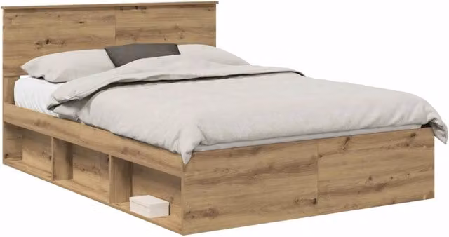 Letto matrimoniale | Letto per adulti | Struttura del letto Rovere Artigianale 140 x 190 cm