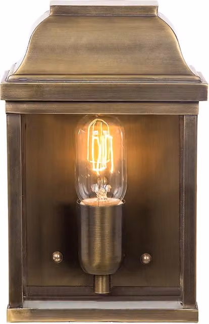 Applique esterno Victoria ottone anticato E27 IP44 Elstead